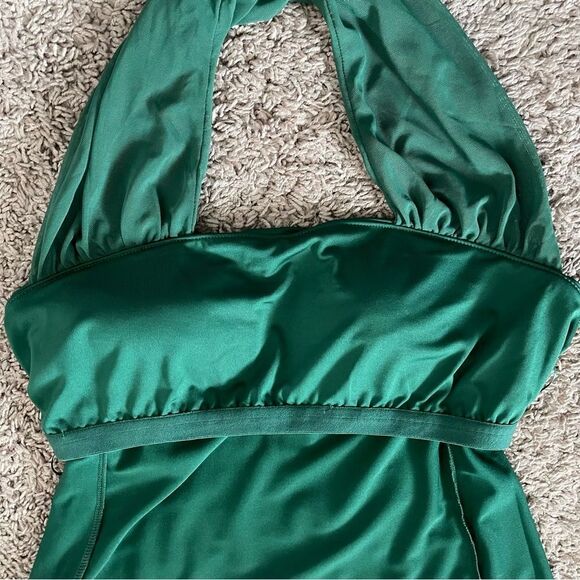 NFL All Sport Couture Green New York Jets Sports First Down Halter Top SZ L NWT - Picture 5 of 11